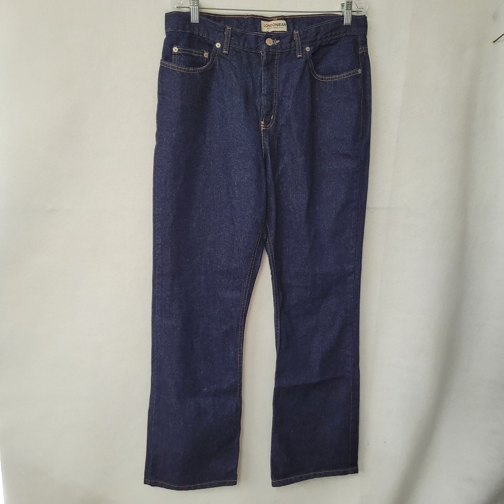 London Jean‎ Authentic Quality Denim Jeans Women's Size 16 USA Made Dark Blue